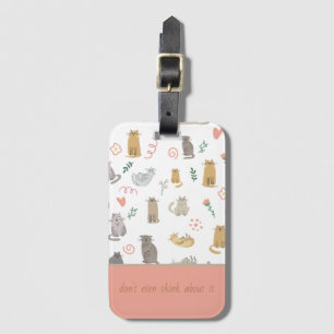 Etiqueta De Bagagem Gatos Whimsic