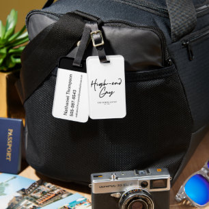 Etiqueta De Bagagem Gay high-end - O Lotus Branco