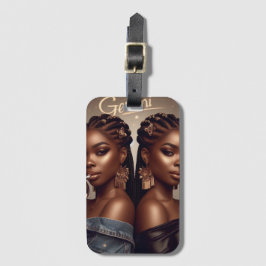 Etiqueta De Bagagem Gemini Zodiac Musical Trumpet