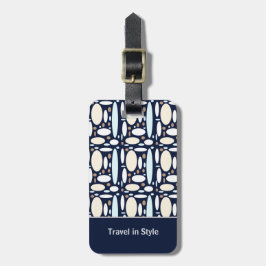 Etiqueta De Bagagem Geometric Elegance