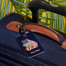 Geórgia Estados Unidos - Retro State Map Vintage E