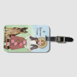 Etiqueta De Bagagem Germaine Patron of Sick, Abusado Vulnerável