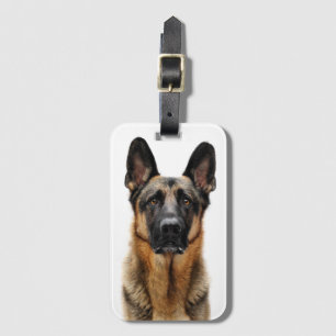 Etiqueta De Bagagem German shepherd Sentado