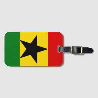 Etiqueta De Bagagem Ghana Flag
