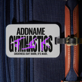Etiqueta De Bagagem Ginástica de ginástica Acrobática Equipe Colaborad