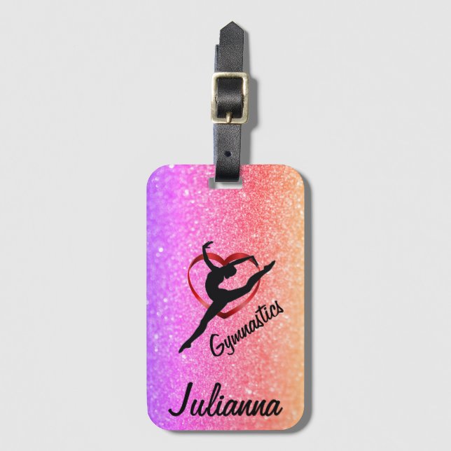 Etiqueta De Bagagem Ginástica do Amor  (Frente Vertical)