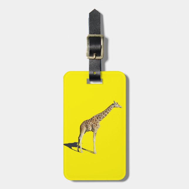 Etiqueta De Bagagem Girafa (Frente Vertical)
