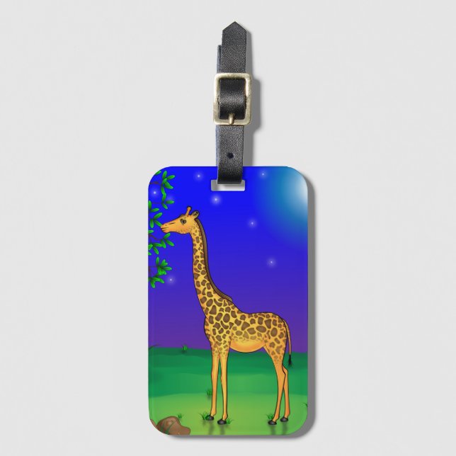 Etiqueta De Bagagem Giraffe Themed Bags (Frente Vertical)
