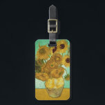 Etiqueta De Bagagem Girassóis de Vincent van Gogh |, 1888<br><div class="desc">Número de coleção da imagem:  BAL20294 girassóis,  1888 (óleo em canvas). Gogh,  óleos da camionete de Vincent 1853-90) (em canvas. Neue Pinakothek,  Munich,  Alemanha.  1888</div>
