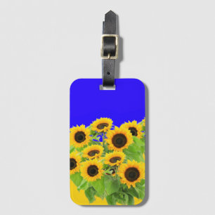 Etiqueta De Bagagem Girassóis - Liberdade Ucrânia Paz Bandeira Ucran