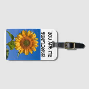 Etiqueta De Bagagem Girassol Sunny - Bonito e Na moda ecológico