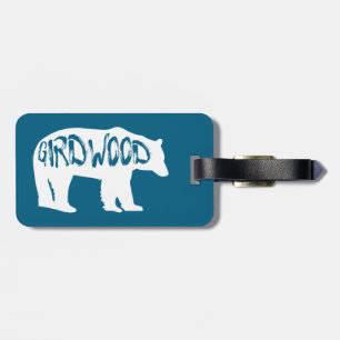 Etiqueta De Bagagem Girdwood Alaska Bear