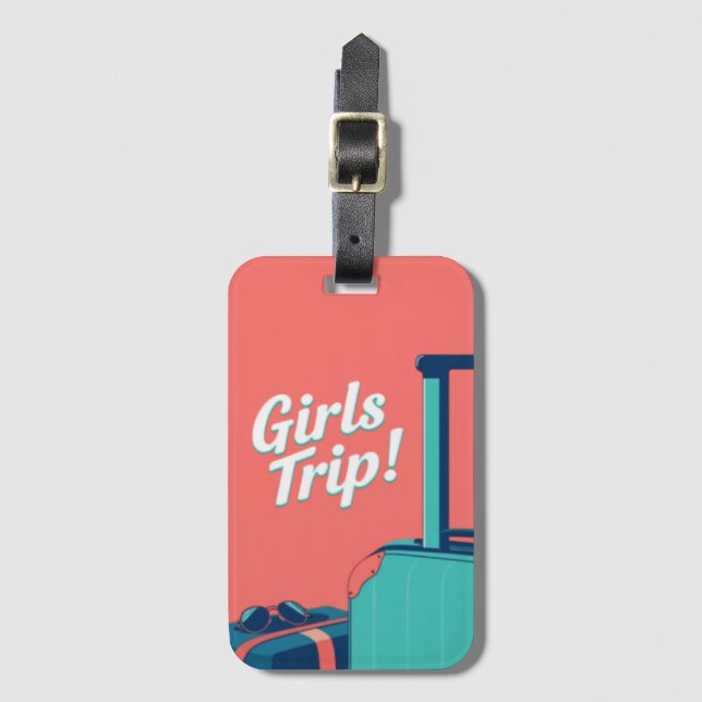 Etiqueta De Bagagem Girls Trip (Frente Vertical)