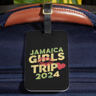 Etiqueta De Bagagem Girls Trip Jamaica 2024 Férias de Verão no fim do 