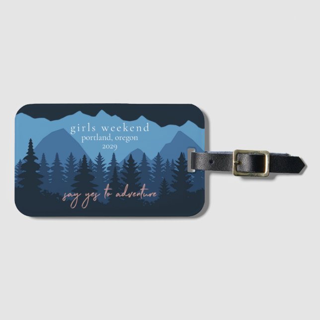 Etiqueta De Bagagem Girls Weekend Personalizado (Frente Horizontal)