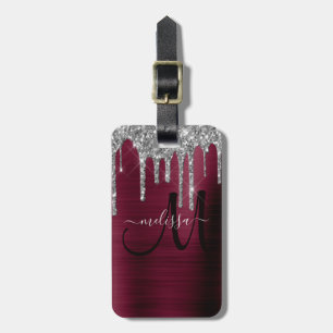 Etiqueta De Bagagem Girly Burgundy - Escova Literatura