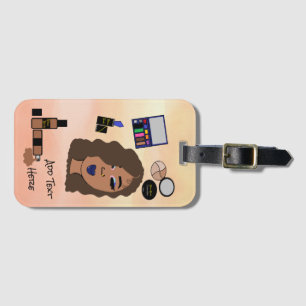 Etiqueta De Bagagem Glam Girls Personalizadas Makeup Lover da Bagagem
