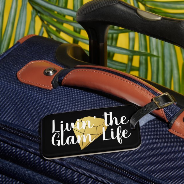 Etiqueta De Bagagem Glam Life Gema (Frente Insitu 3)