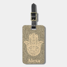 Glitor de mão de hamsa com sorte e bonito personal