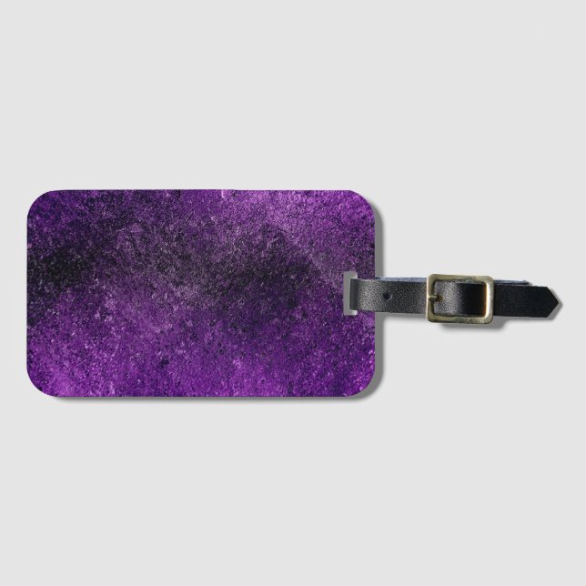 Etiqueta De Bagagem Glitter (Frente Horizontal)