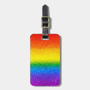 Etiqueta De Bagagem Glitter do Orgulho LGBT Desperta Strikes Arco