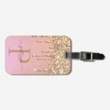 Glitter Dourado Glam Glitter Drives Monograma Eleg