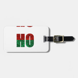 Etiqueta De Bagagem glitter ho ho ho