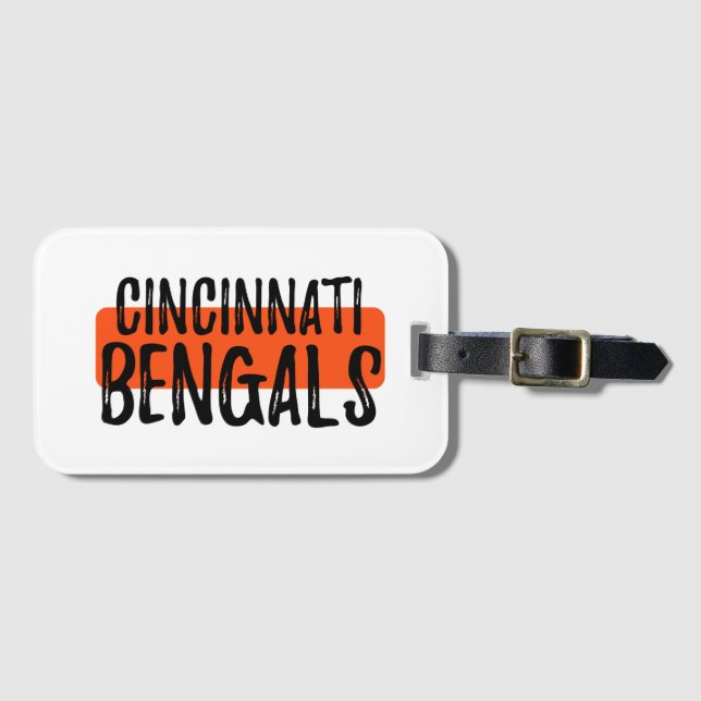Etiqueta De Bagagem Go Bengals (Frente Horizontal)