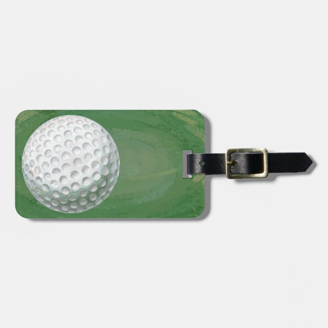 Etiqueta De Bagagem Golf Ball (Frente Horizontal)
