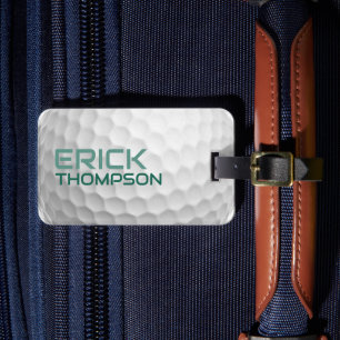 Etiqueta De Bagagem Golf Ball com nome