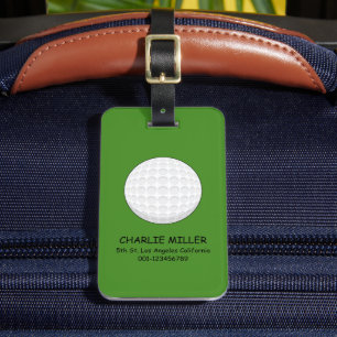 Etiqueta De Bagagem Golf Ball Personalize