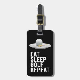 Etiqueta De Bagagem Golf Coma Dormir Golfe Repetir