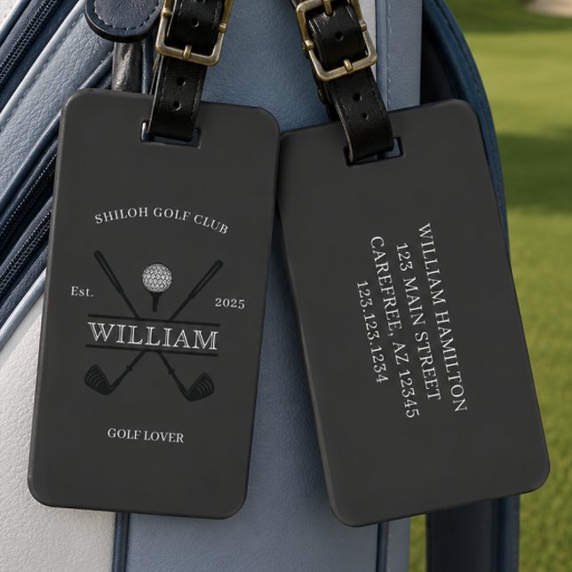 Etiqueta De Bagagem Golf Lover Cruz Clube  (Criador carregado)