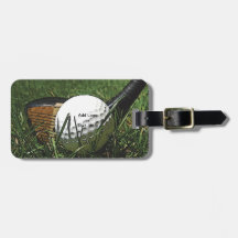 GOLF WOOD BAG TAG