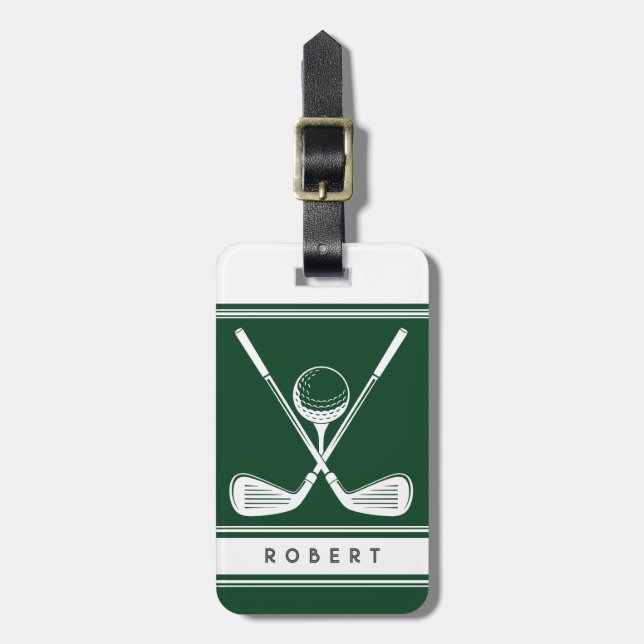 Etiqueta De Bagagem Golfe Personalizado  (Frente Vertical)