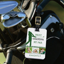 Golfer MELHOR GRANDPA POR PÁR 3 Foto Personalizada