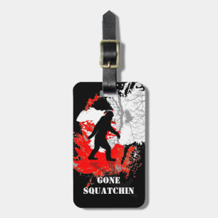 Etiqueta De Bagagem Gone Squatchin, pé-preto