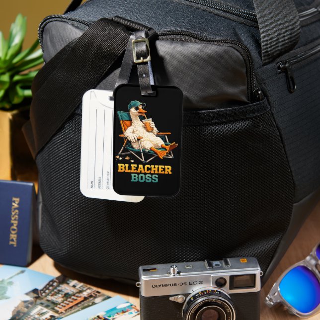 Etiqueta De Bagagem Goose Bleacher Boss (Frente e Verso)