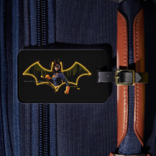Etiqueta De Bagagem Gotham Knights Batgirl no logotipo