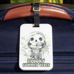 Etiqueta De Bagagem Gótico de Verão Spooky Summer Vibes