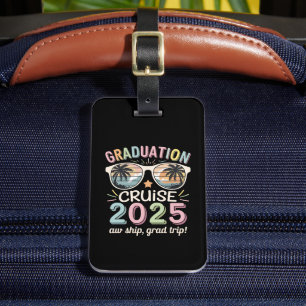 Etiqueta De Bagagem Graduação Cruise 2025 Formando Cruising Squad