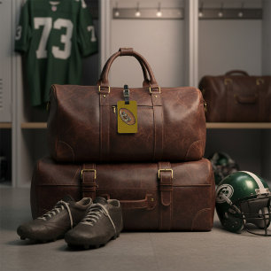 Etiqueta De Bagagem Gráfico de diversão de rugby