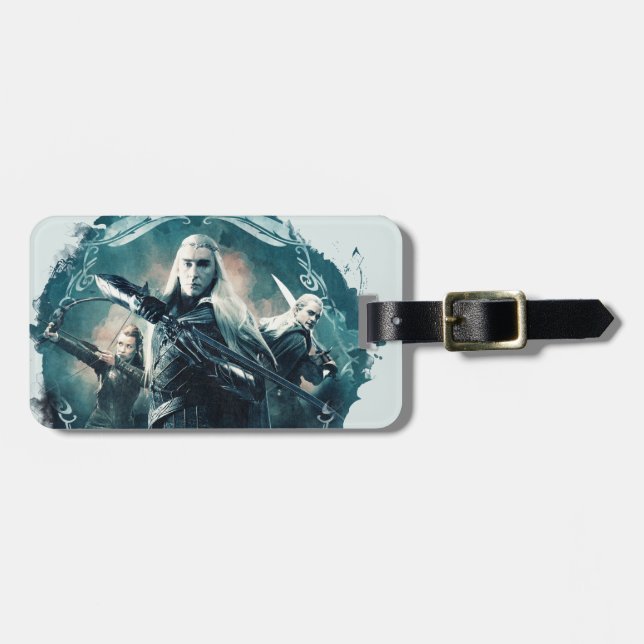 Etiqueta De Bagagem Gráfico Thranduil, TAURIEL™ E LEGOLAS GREENLEAF™ (Frente Horizontal)
