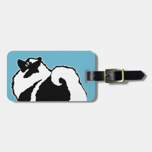 Etiqueta De Bagagem Gráficos Keeshond - Arte de Cachorro Original