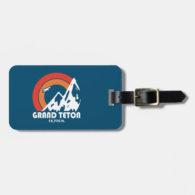 Etiqueta De Bagagem Grand Teton Sun Eagle (Frente Horizontal)