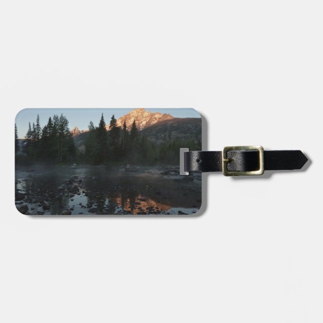 Etiqueta De Bagagem Grand Teton Sunrise em Cottonwood Creek (Frente Horizontal)