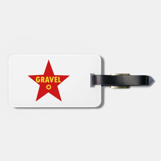 Etiqueta De Bagagem Gravel Cycling Star (Traseira Horizontal)