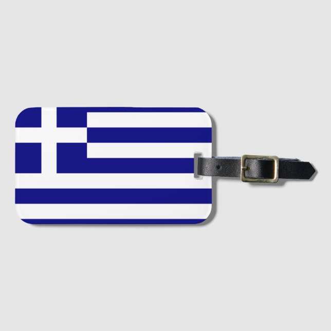 Etiqueta De Bagagem Grécia (Frente Horizontal)