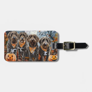 Etiqueta De Bagagem Griffon de Pontuação de Cabelo Raspado de Hallowee