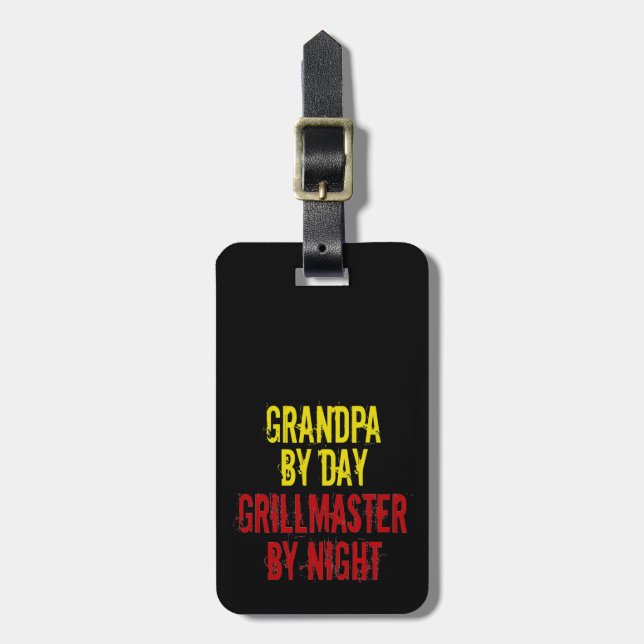 Etiqueta De Bagagem Grillmaster Avô (Frente Vertical)